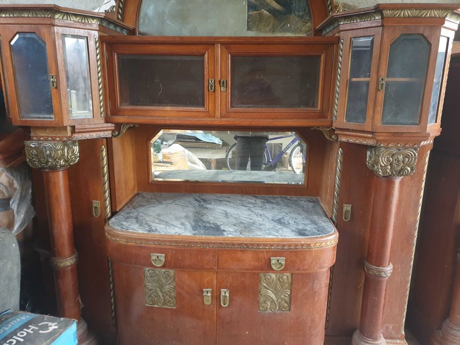 Mobilier de sufragerie Art Deco din stejar masiv