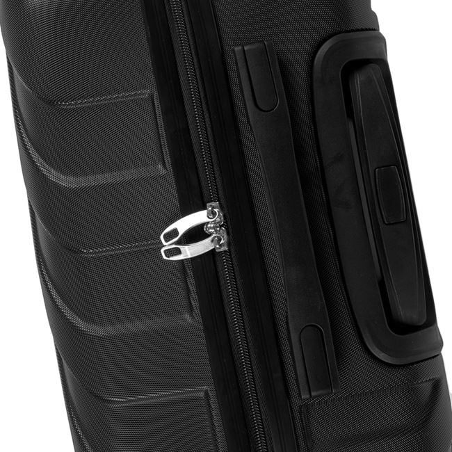 Куфар с колелца за пътуване, черен, 35л