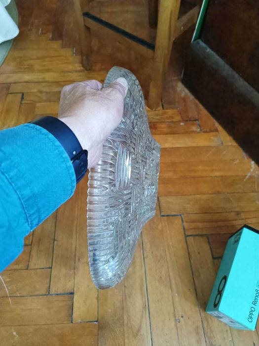 Fructiera cristal Bohemia 1960