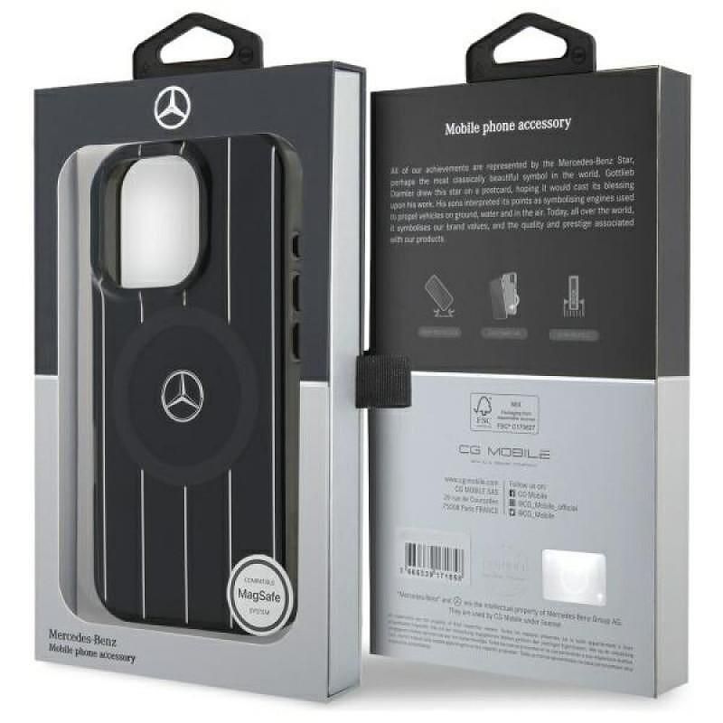 Mercedes hardcase double layer crossed lines magsafe – iphone 16 pro (