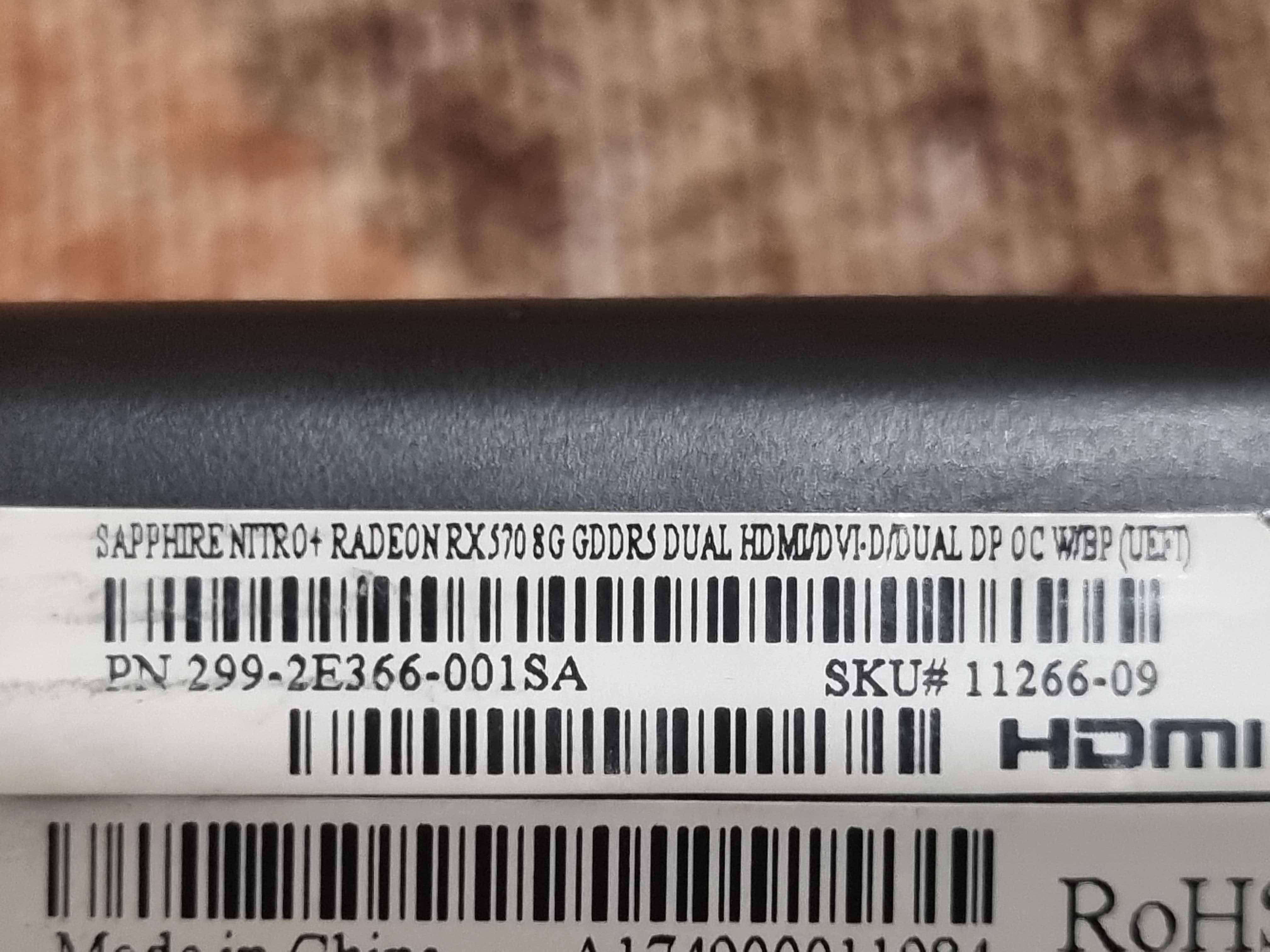 RX 570 8gb Sapphire Nitro+