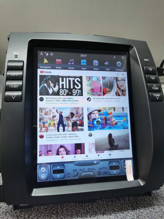 Navigatie Toyota Land Cruiser Prado 2002-2009 Tesla Style Android PX6