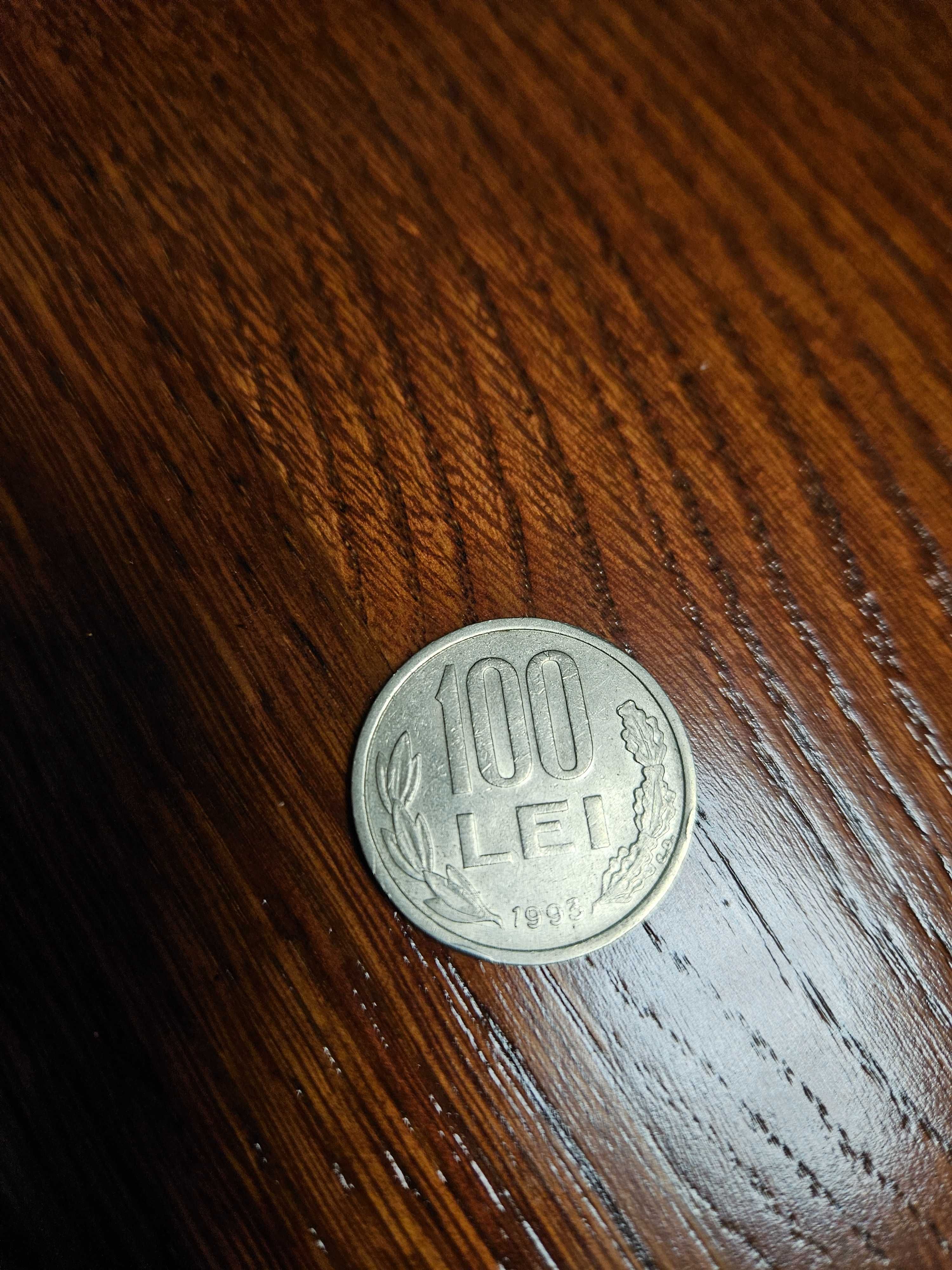 Monedă de colecție 100 lei anul 1993