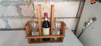 Suport decorativ sticla de vin homemade