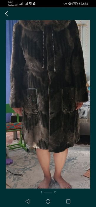 Двухстороняя шуба из мутона
