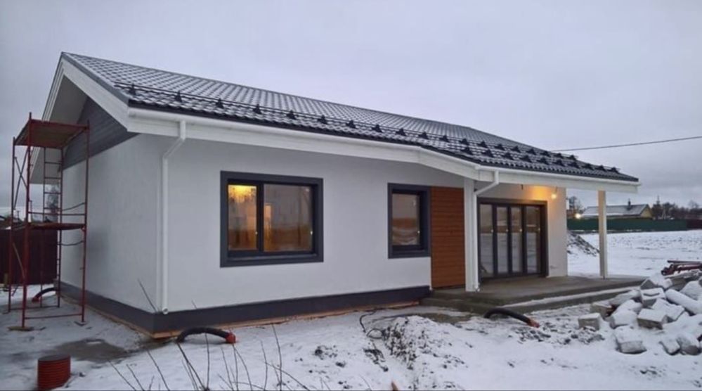 Vand case pe structura metalica si din lemn