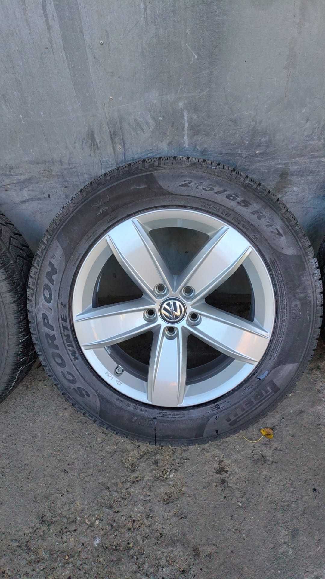 Jante aliaj originale Vw Tiguan 17 Inchi cu senzori, iarna 215/65/17