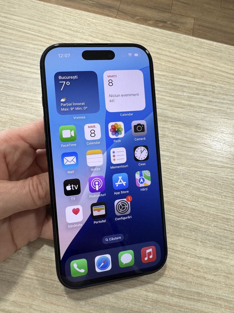 iPhone 16 Pro, 128GB, 5G, Black Titanium, Impecabil, CA NOU, Garantie!
