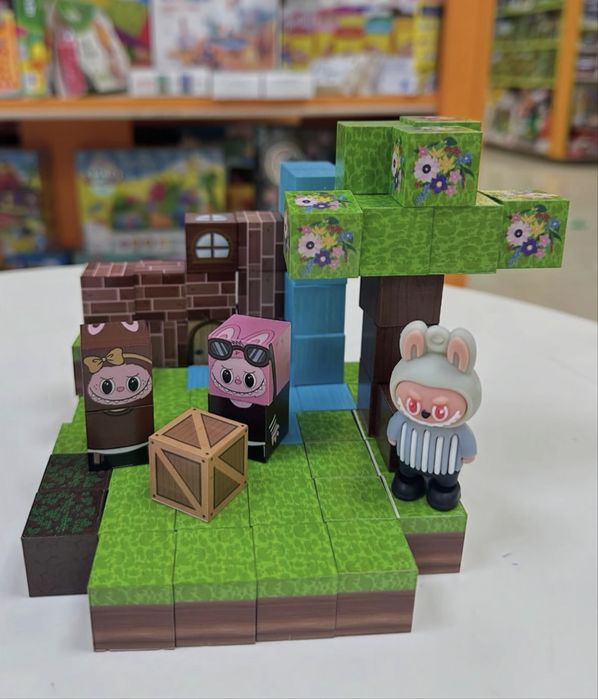 Конплект Магнинтни кубчета Лабубу Labubu