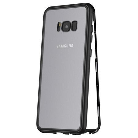 Husa Samsung Galaxy S8 Plus Magnetica 360 grade Black +folie de sticla