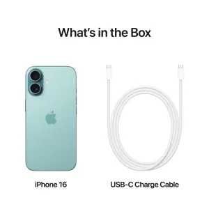 iPhone 16 256Gb Nou/Sigilat Teal + 24 Luni Garanție / Apple Plug