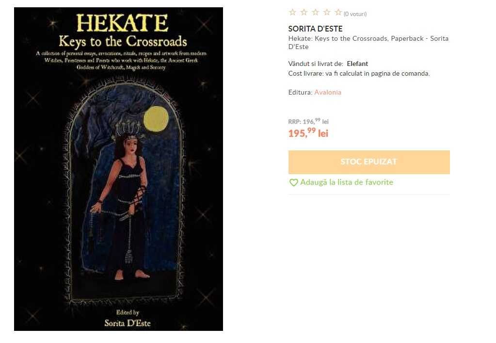 Hekate Keys to the Crossroads Zeita Hecate carte colectie 2006