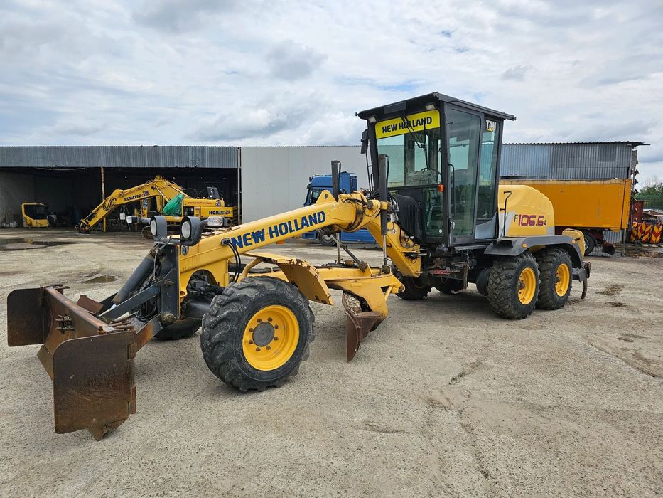 New Holland F106.6 A greder autogreder 6x6 laser complet