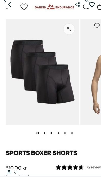 Pantaloni scurți / Colanti de compresie Danish Endurance, Bărbați - L