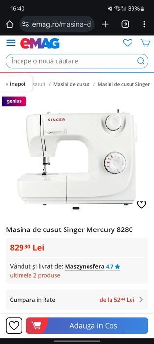 Masina de cusut Singer 8280