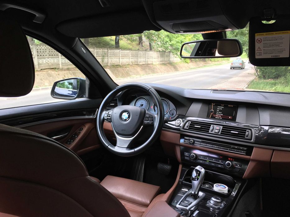 BMW Seria 5 F10 Automat |Albastru Imperial Metalizat| Piele Maro| 2012
