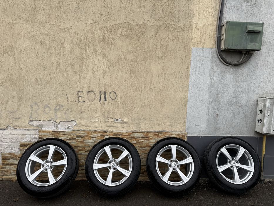 Jante aliaj VOLVO XC90 ORIGINALE+anvelope iarna DUNLOP 235/60 R18