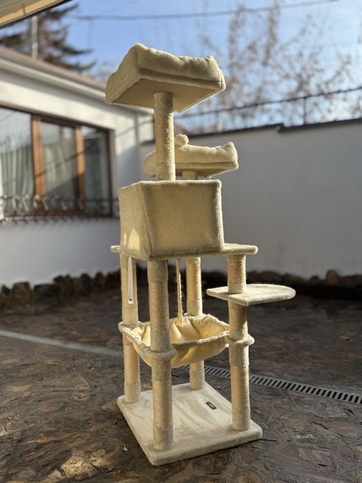 Ansamblu pentru pisici - 5 niveluri, bej