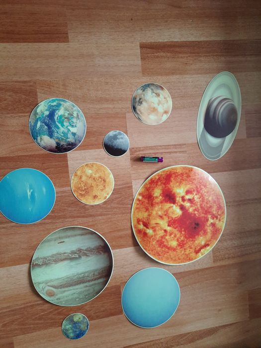 Sticker sistem solar fosforescent lumineaza noaptea 10 buc mediu