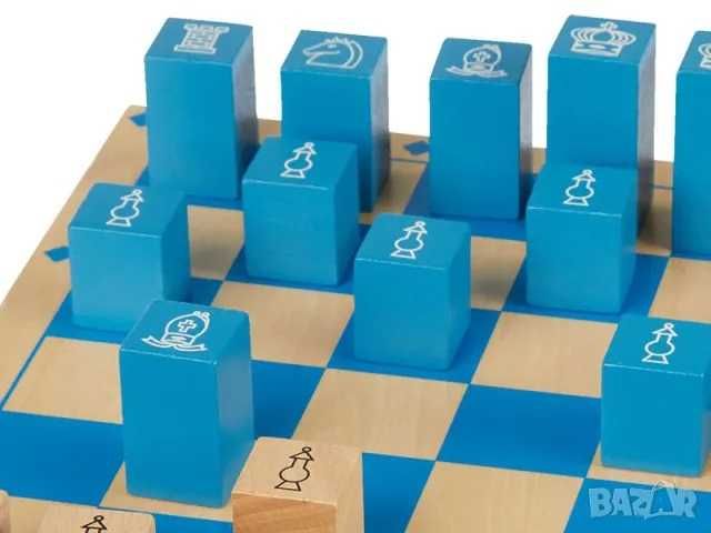 Нов Дървен шах голям 40см х 40см