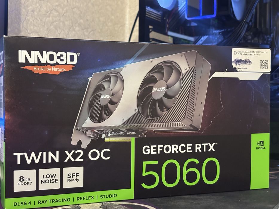 Продам новую видеокарту 5060 inno3D Twin X2 OC