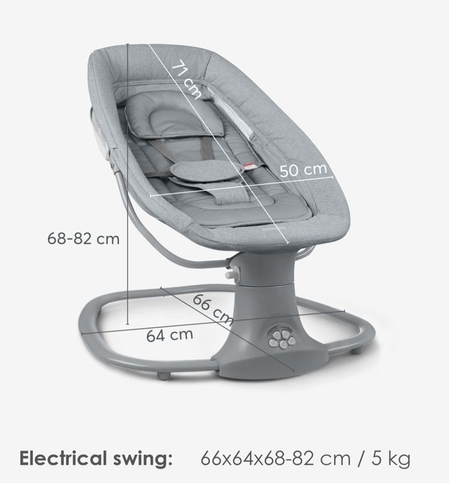 Kikka boo side to side swing Електрическа люлка. Като нова!