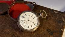 Ceas buzunar argint 1900 antic de colectie