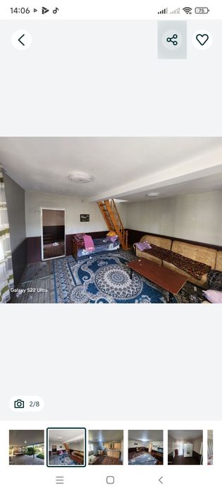 Продается дача 6 соток. 3 ком.( Газалкент)   55000 уе