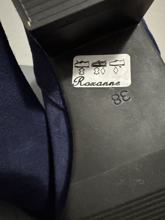 Ghete piele intoarsa naturala, noi, marimea 38