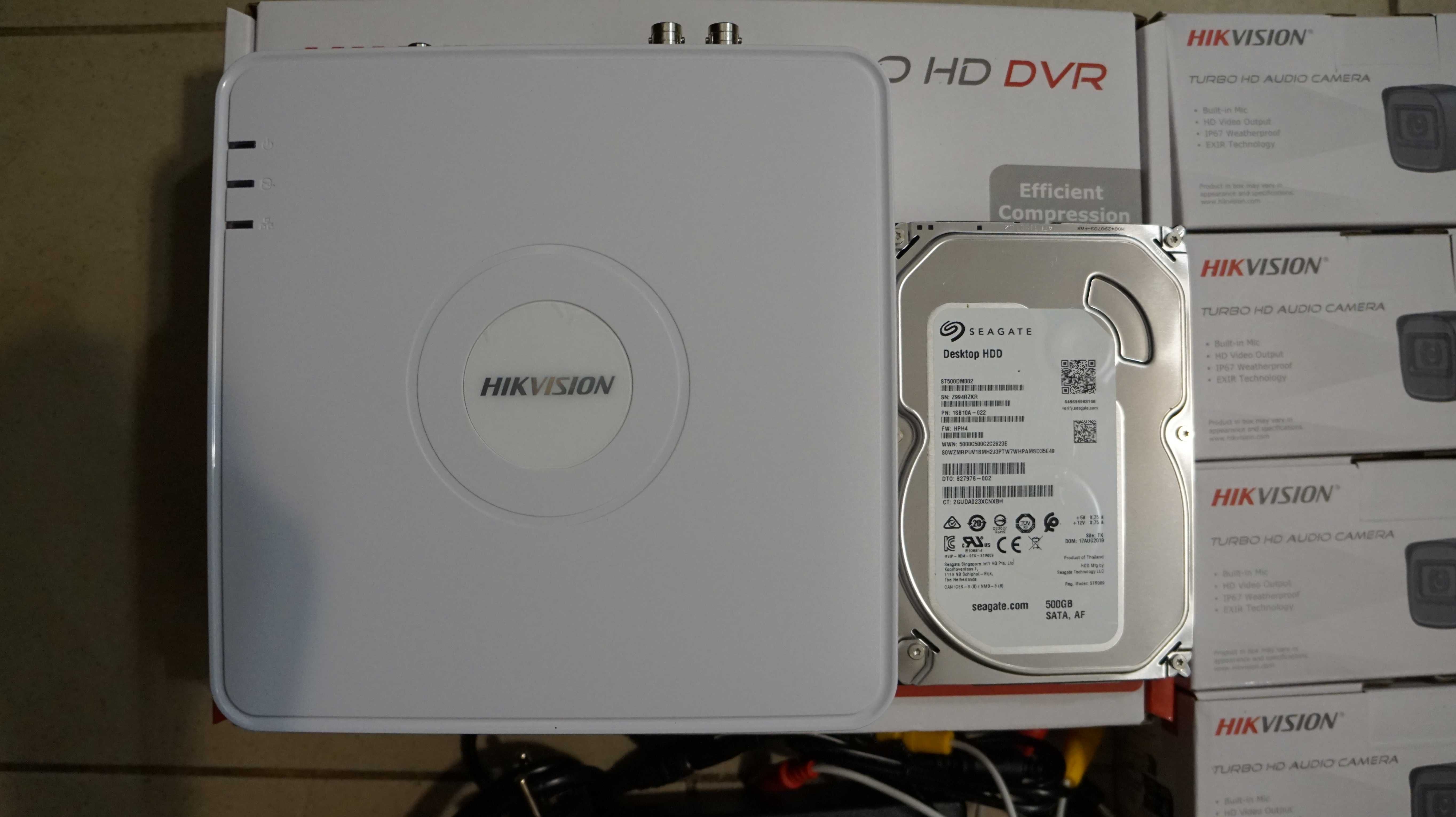 Sistem de Supraveghere Video si Audio Hikvision rezolutie 2Mp FullHD