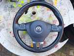 Volan piele cu padele si comenzi volan,airbag  VW Golf 6,Passat,CC,Tou
