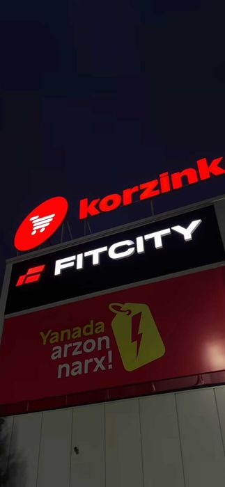 Фасадные световые вывески \fasad yorug‘ yozuvlar va hajmli harflar