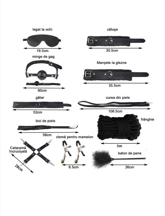 Bdsm кожен комплект за двойки