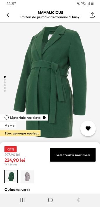 Palton Gravide XL