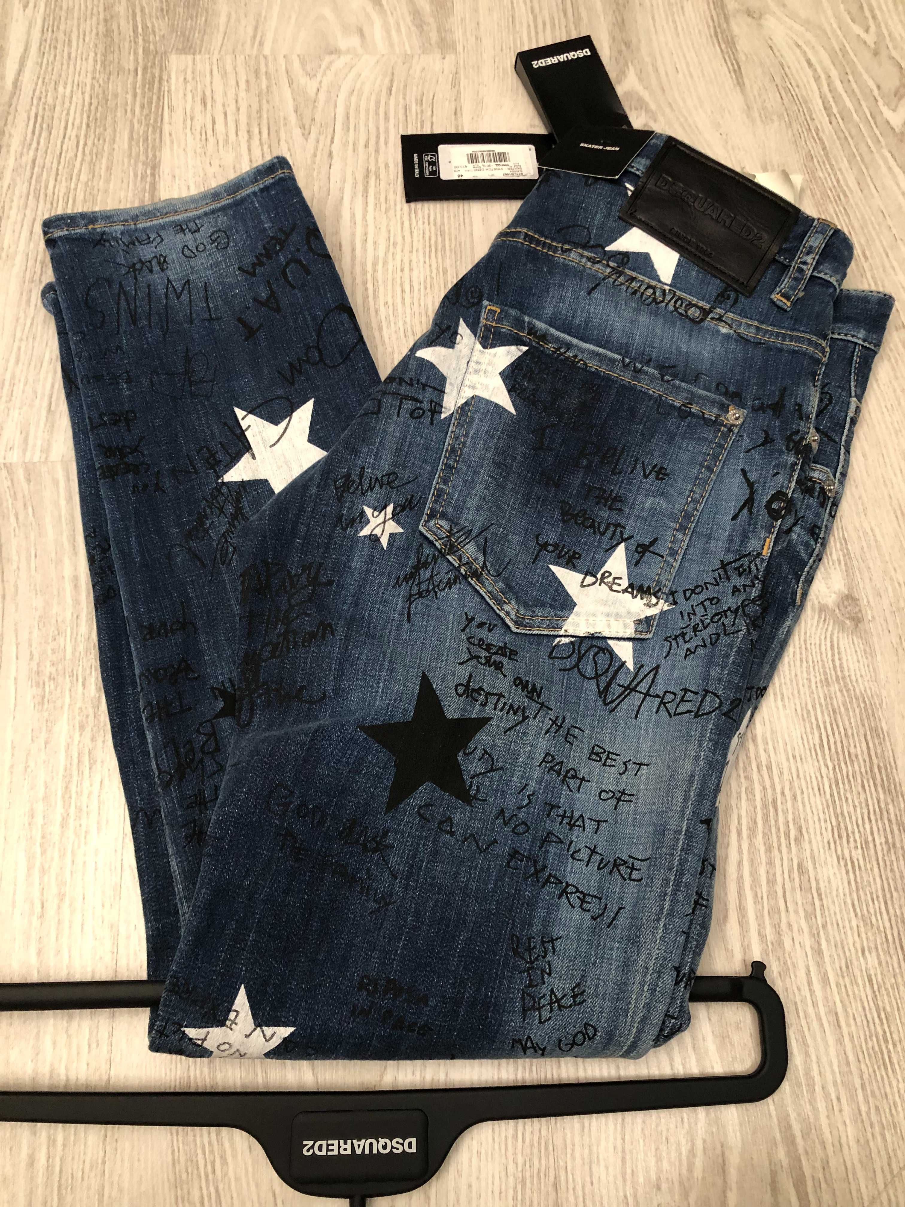 Dsquared2 blugi Skater Jean 48 italy, sau M, retail 625 euro