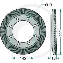 Coroana grebla Deutz-Fahr (Kverneland)-83 dinti import Germania