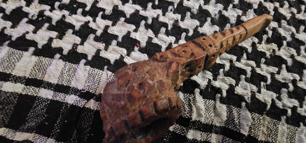 pipa  de fumat lucrata  manual