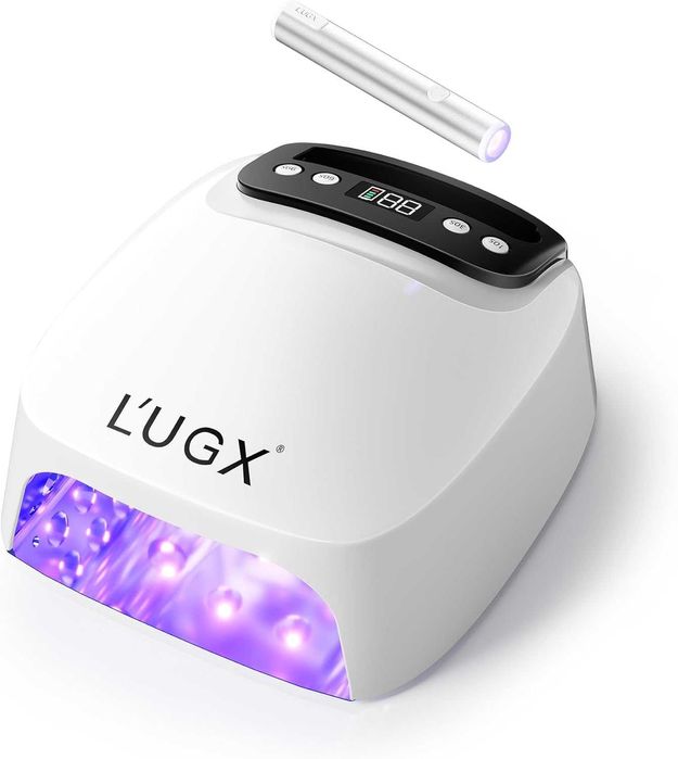 L'UGX UV лампи за гел нокти 2 в 1 – Безжична LED лампа за нокти +ръчна