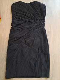 Черна рокля с мъниста S/M