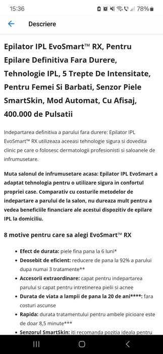 Aparat epilare definitiva