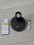 Spot LED MIOBLUE USB Reîncărcabil cu telecomandă, negru