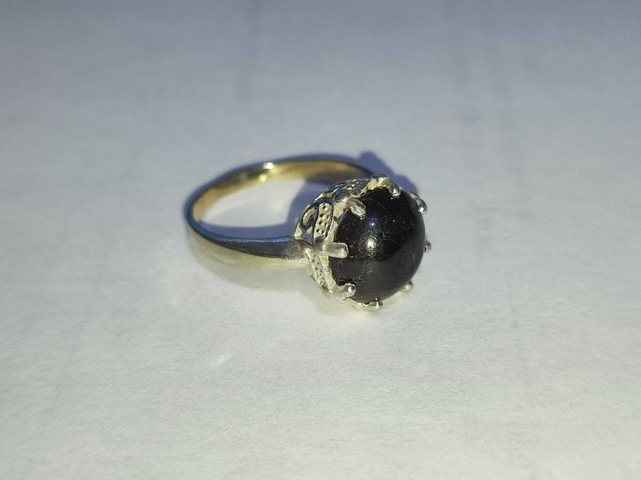 Кольцо серебряное с камнем ЧАРОИТ, разм.19