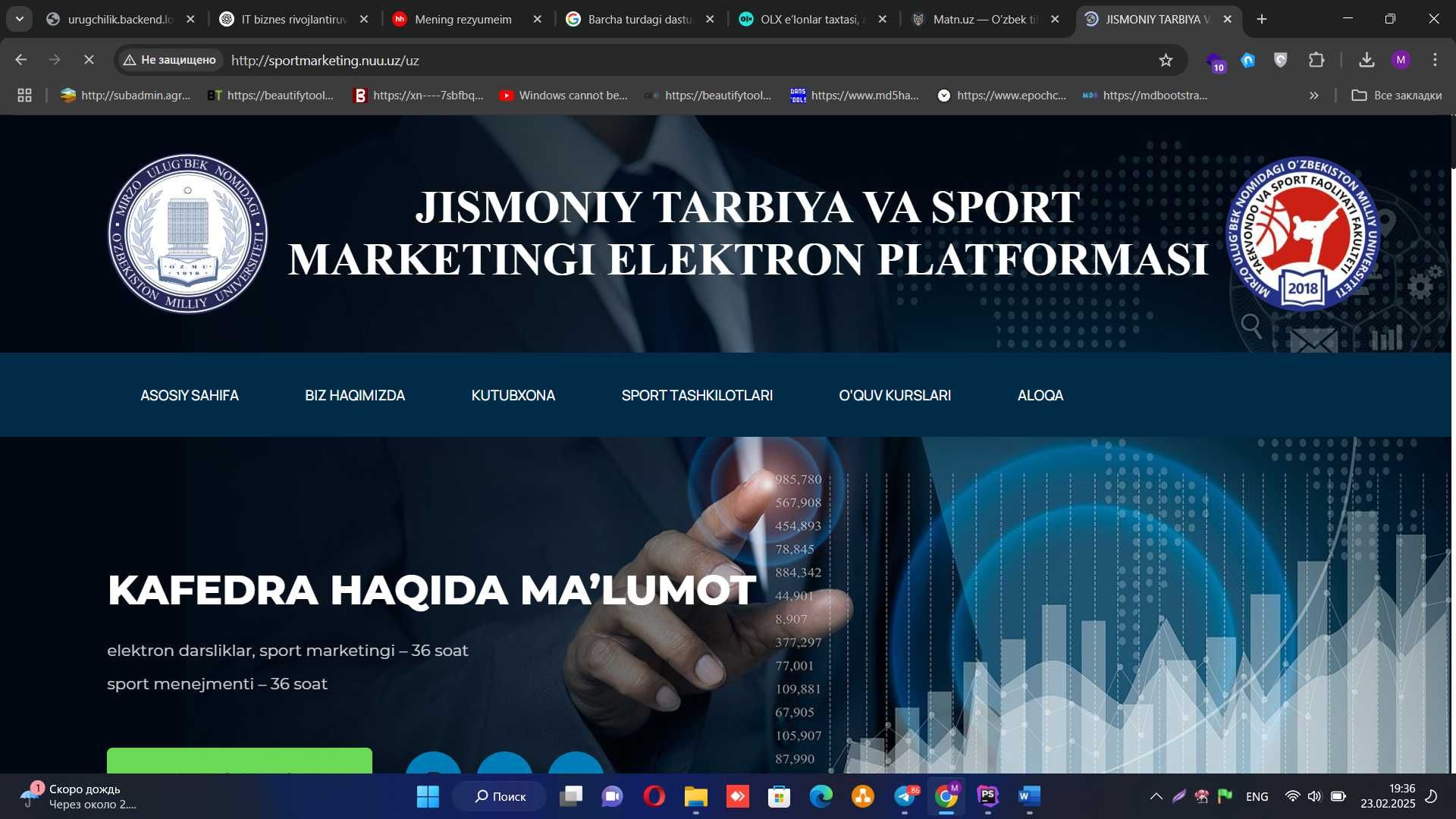 Dasturiy ta'minotlar ishlab chiqish xizmatlari,  CRM, ERP, Vebsaytlar
