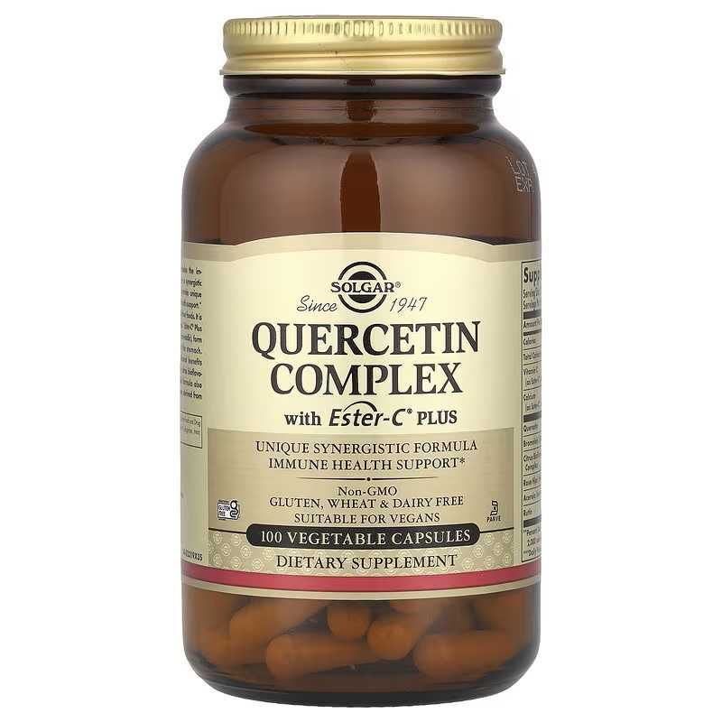 Solgar Кверцетин и Ester-C® Plus Quercetin Ester-C,   50 и 100 капсул