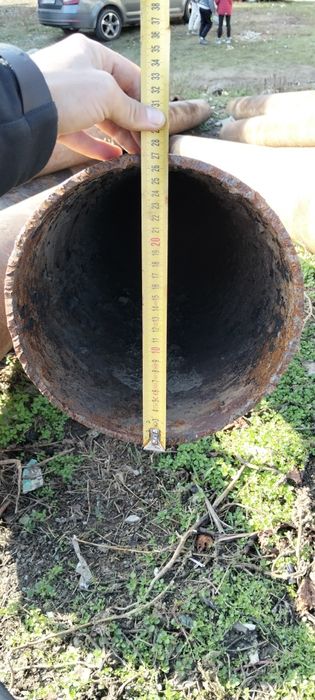 Țevi groase Ø 27 cm, 320 kg bucata – 27 bucăți