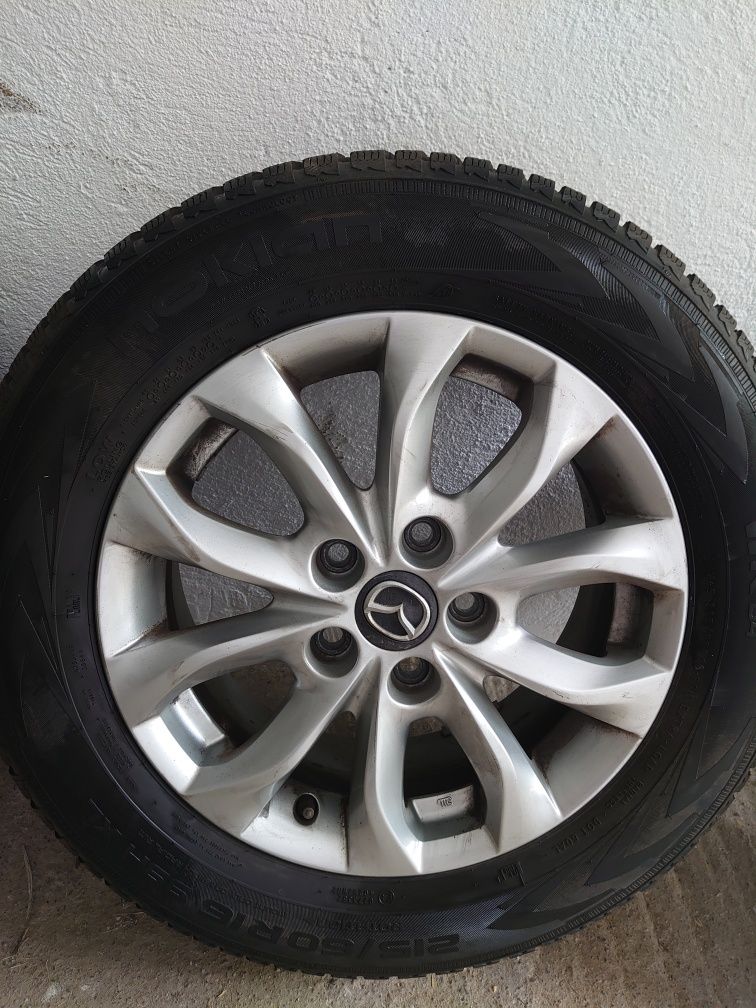 Jante + anvelope Mazda 5x114.3 R 16... 215-60-16 Nokian Wr d4 iarnă 21