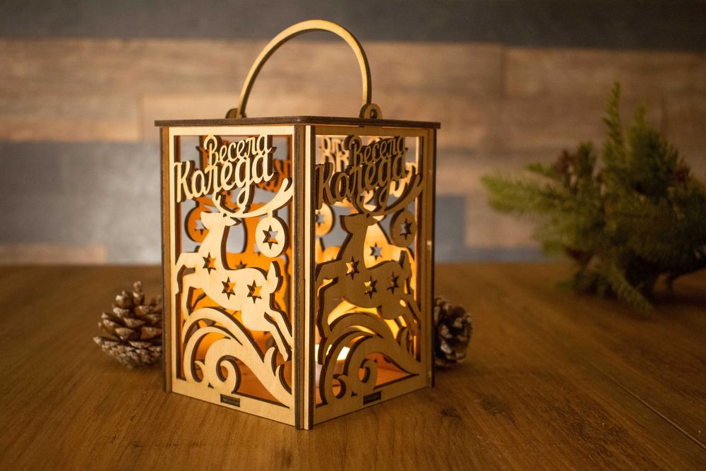 Светещи коледни фенери (различни варианти) - прекрасен коледен подарък