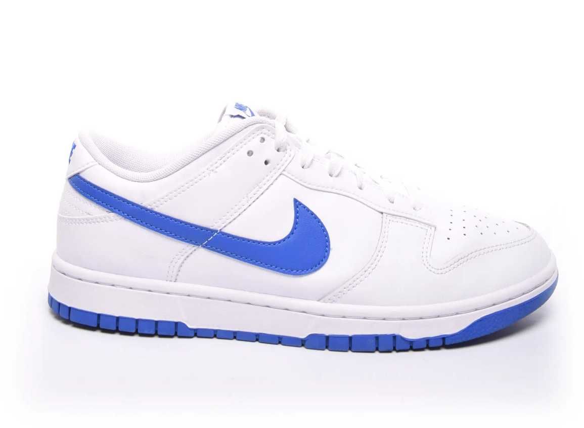 Sneakers bărbați NIKE Dunk Low Retro White & Hyper Royal | Shoemix.ro