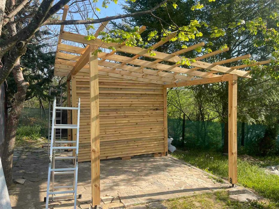 Монтаж на термопанели / сандвич панели /изработка на навеси и халета