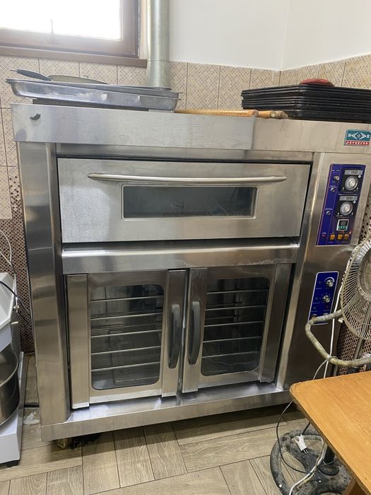 Печь газовая для выпечки с растойкой